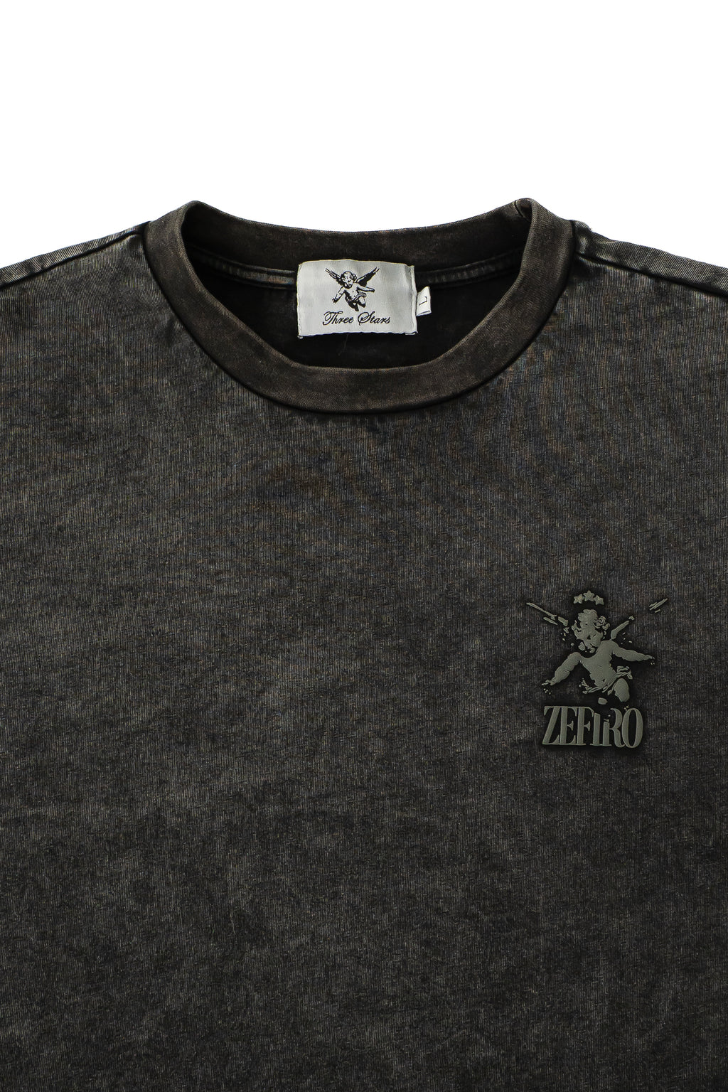 Three Stars Grey Longsleeve