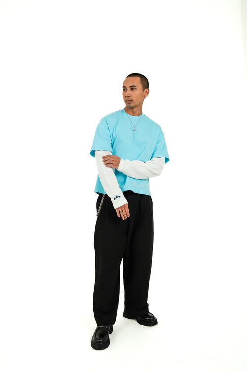 Three Stars Blue Longsleeve