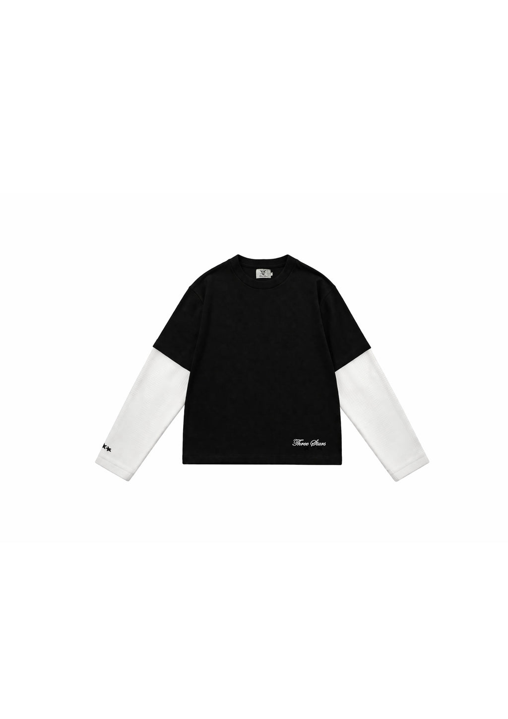 Three Stars Black longsleeve              Dark Stars